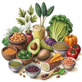 a bunch of different types of vegetables
