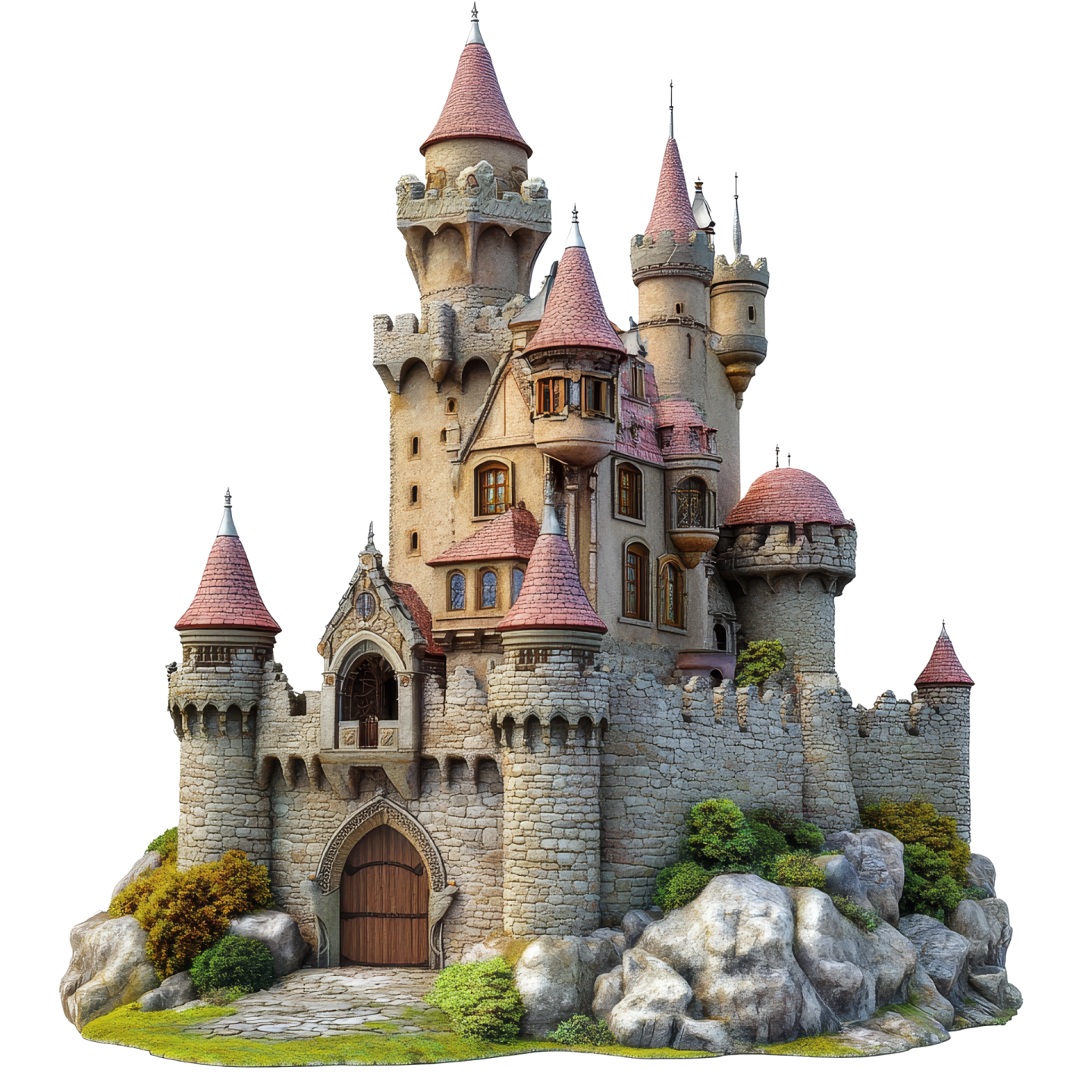 a castle made of stone