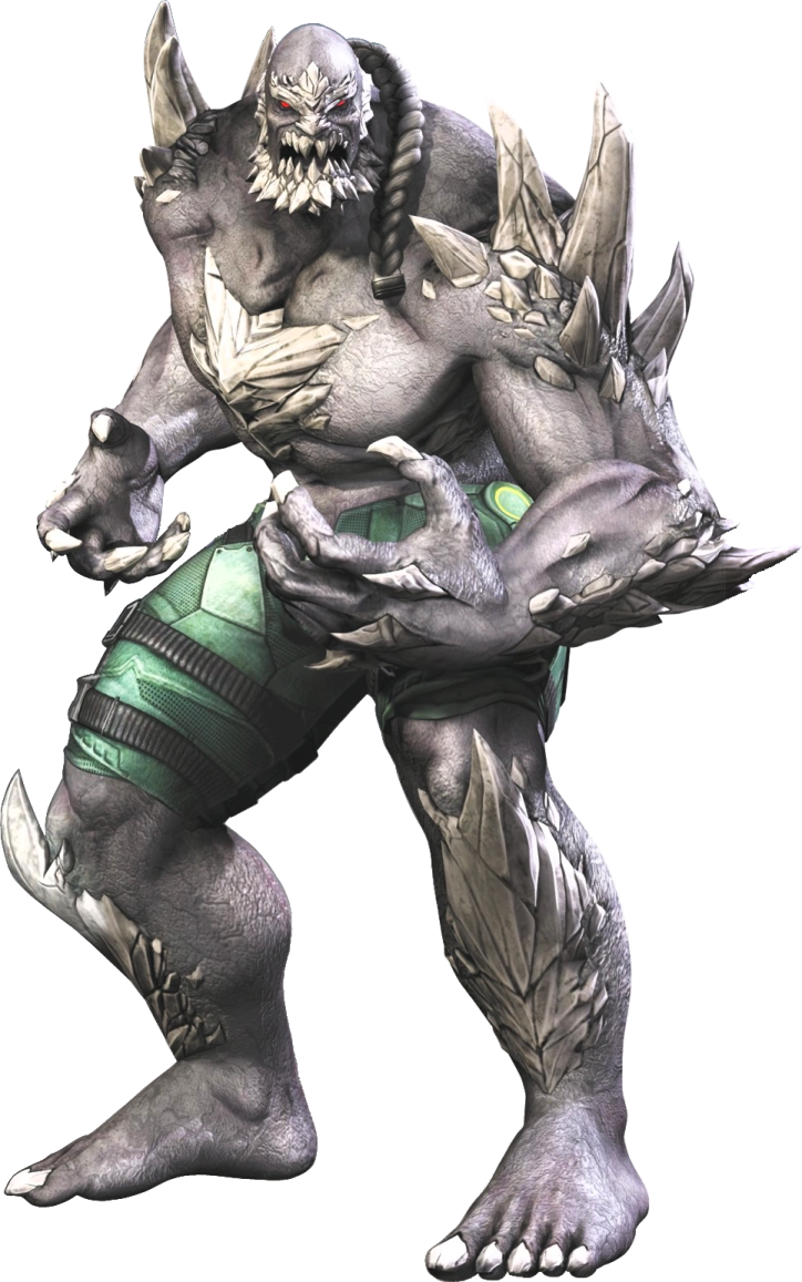 an image of a monster with horns and fangs