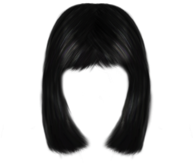 a drawing of a woman with long black hair