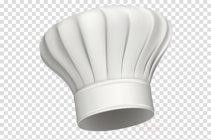 a white chef hat on a transparent background