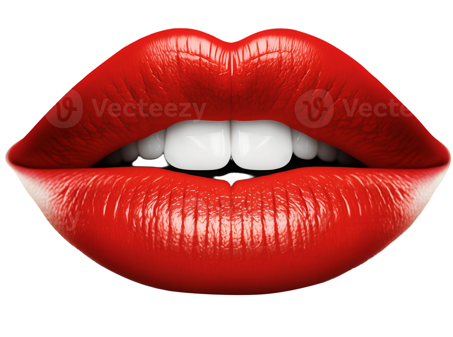 a woman's lips with red lipstick