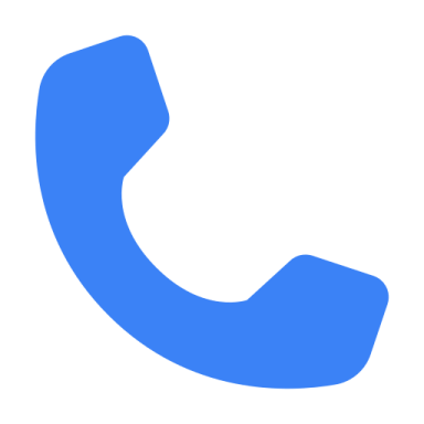 a blue phone icon