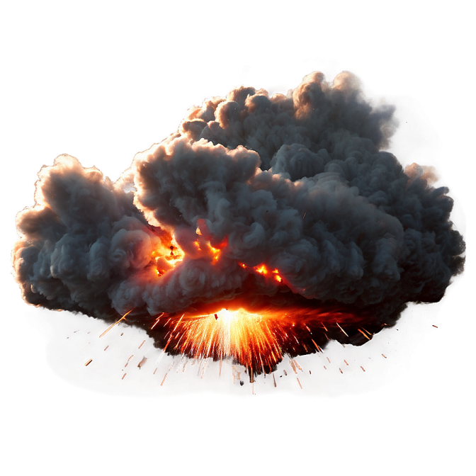 a black cloud of smoke