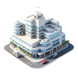 a building with cars parked in front of it