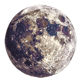 an image of the moon on a white background