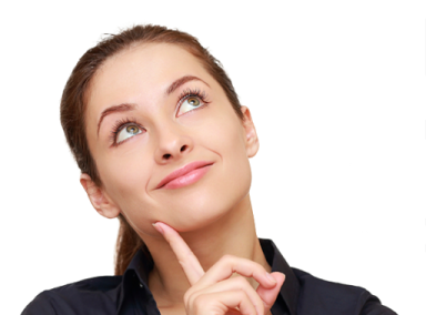 a woman looking up at the sky with her finger on her lips