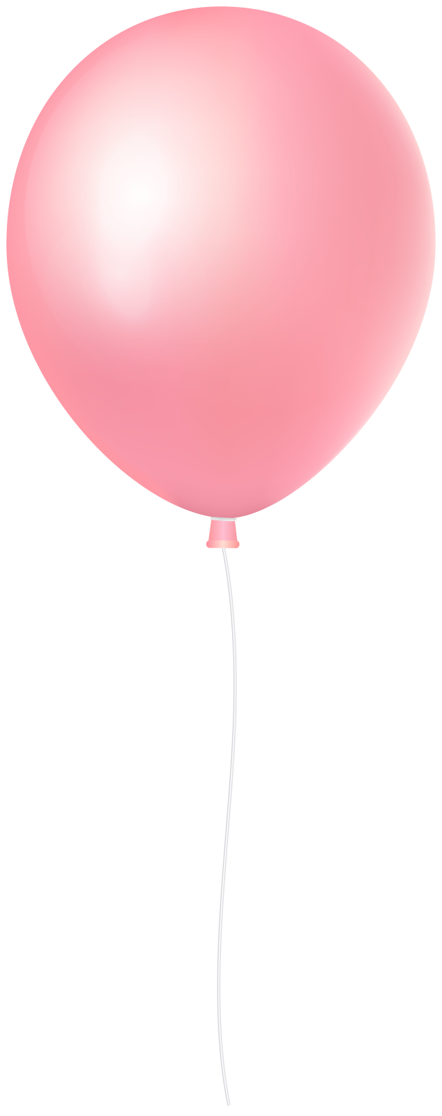 a pink balloon on a white background