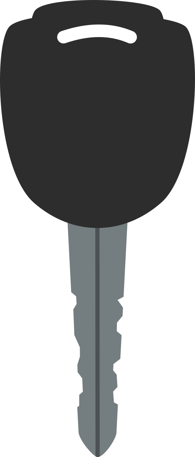 a black and white image of a key