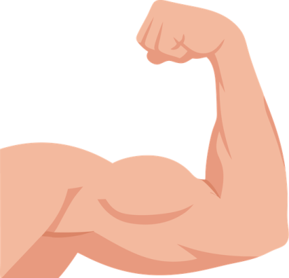 a man's arm showing his muscles