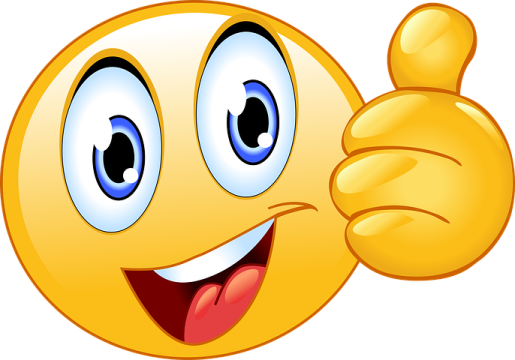a smiley face with a thumbs up