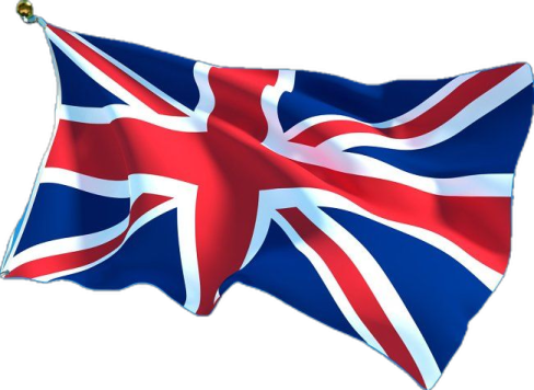 a british flag flying in the wind