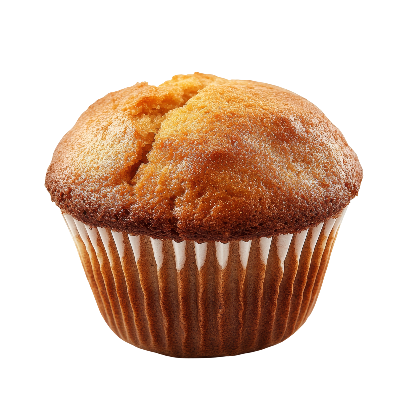 a muffin on a white background
