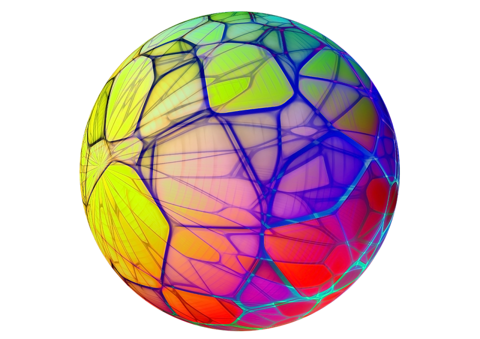 an image of a colorful ball