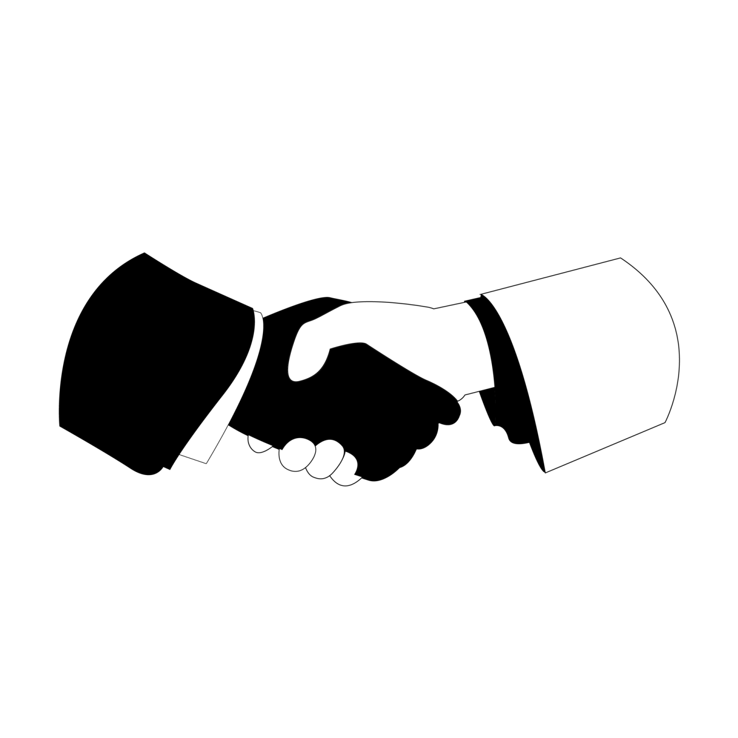 two hands shaking over each other hands