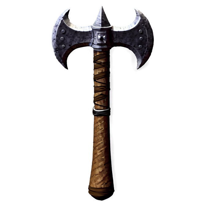 an axe on a white background