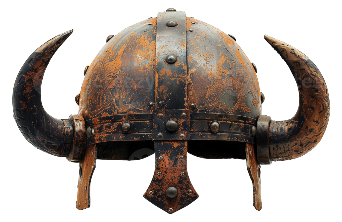 a helmet with horns and horns on it