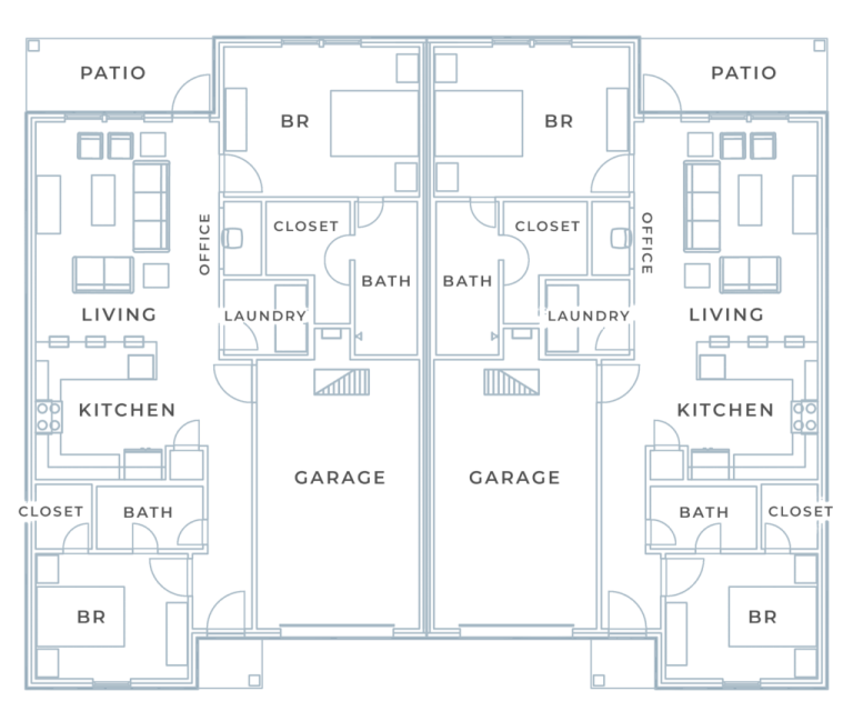 the floor plan for a two bedroom apartment