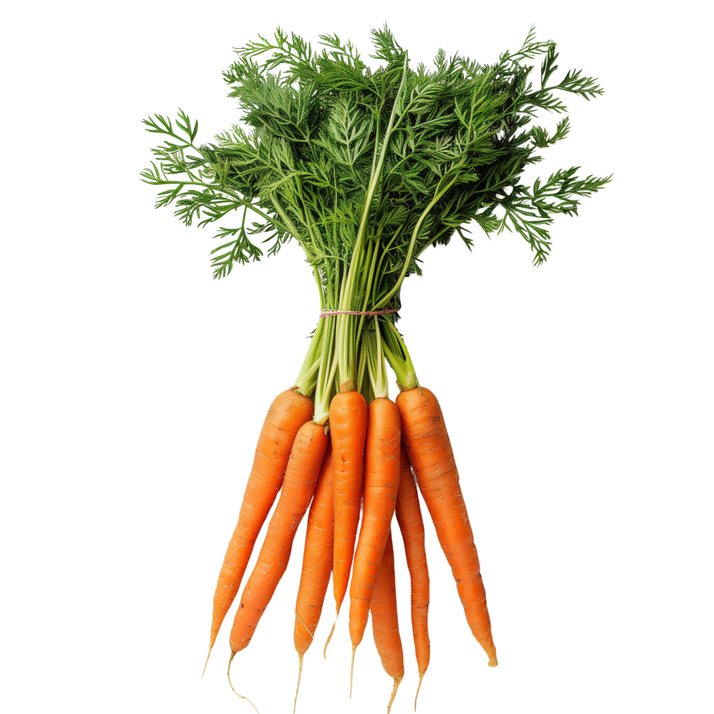 a bunch of carrots on a white background