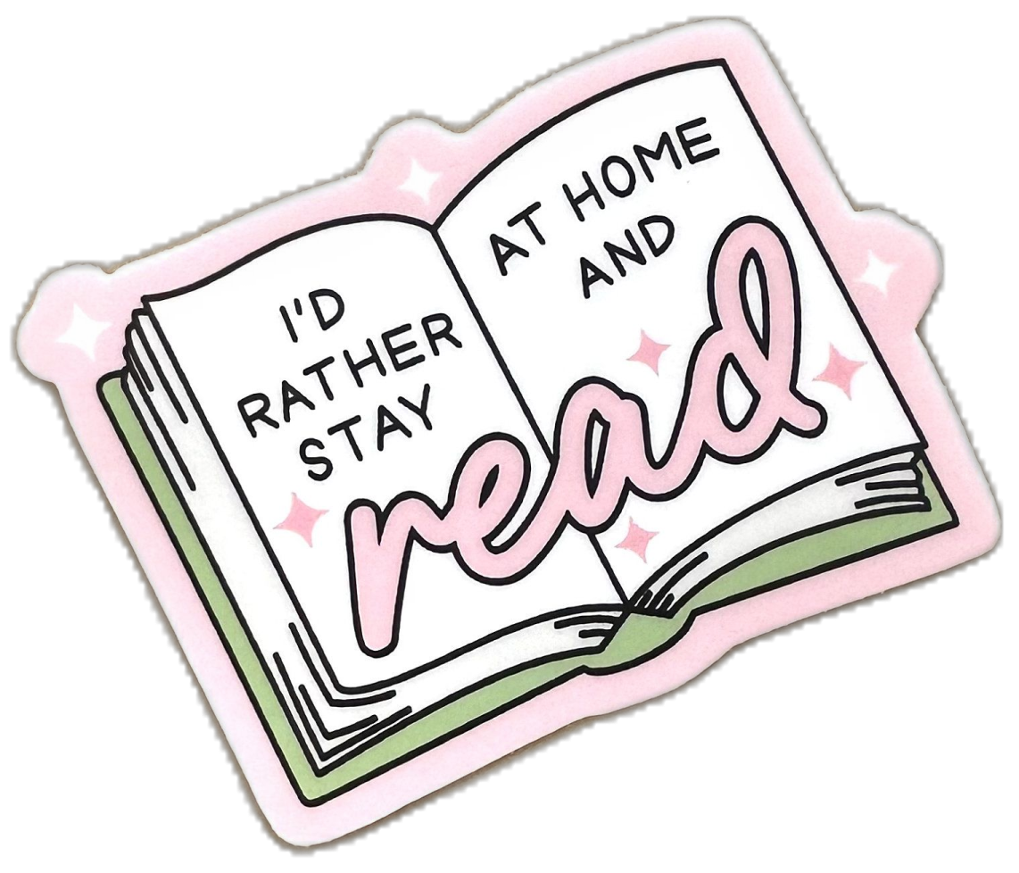 a pink sticker with the words, i'd'er and read on it