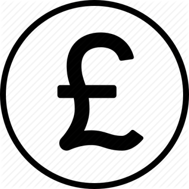 a black and white icon of the pound symbol