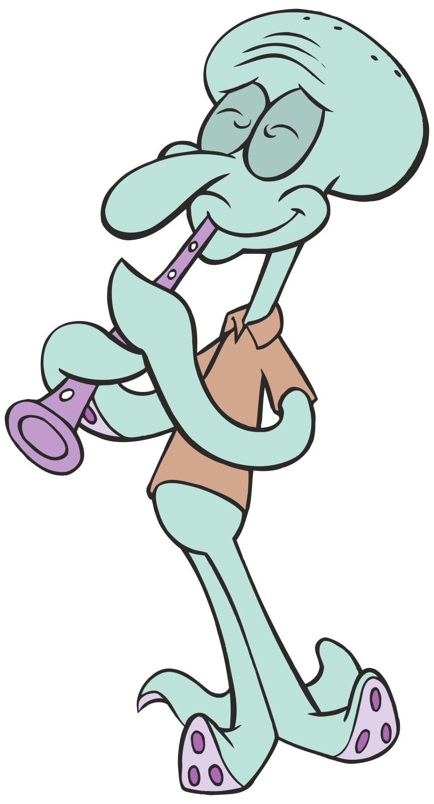 a cartoon character in a suit and tie