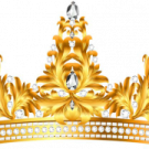 a golden crown on a white background