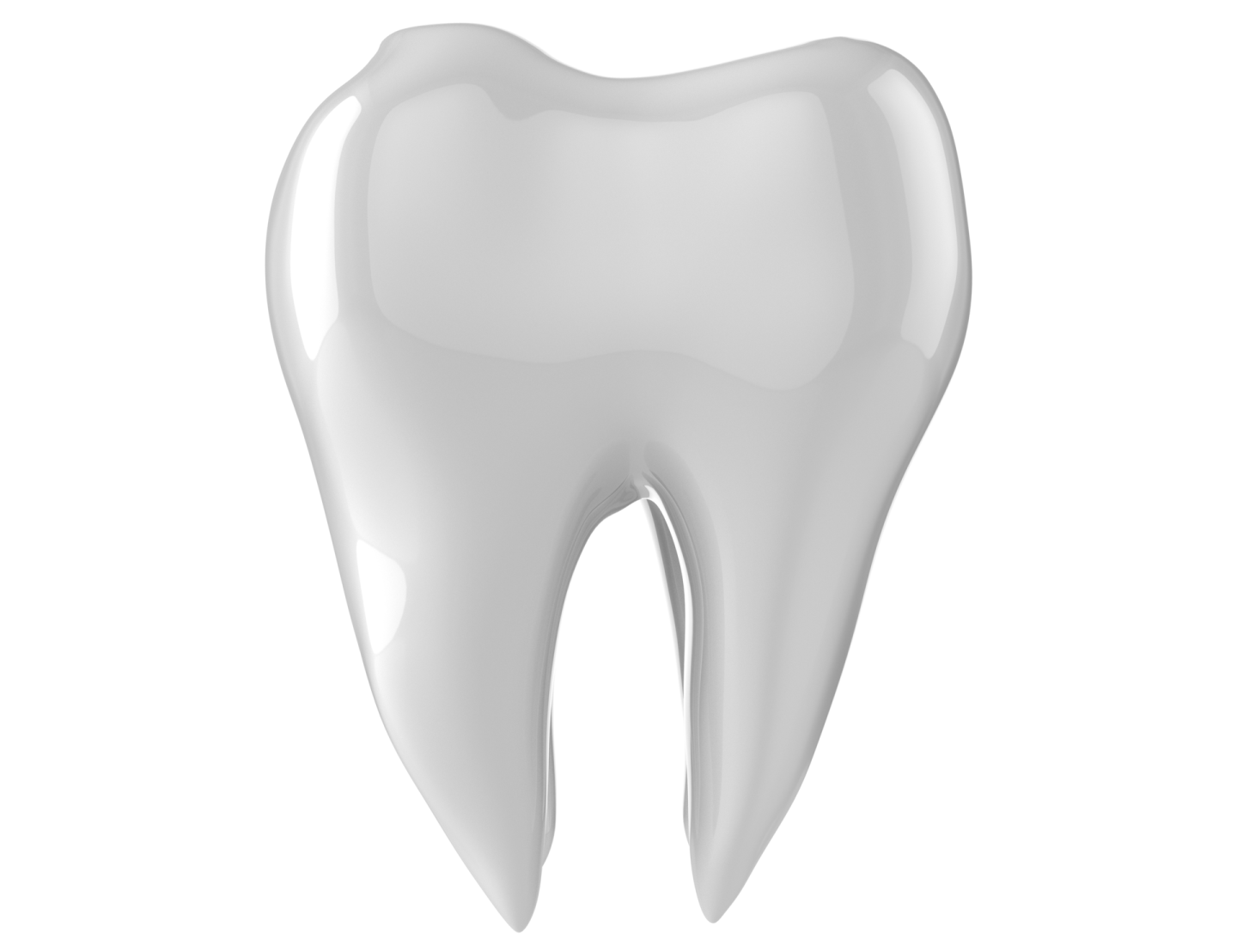 a tooth on a white background
