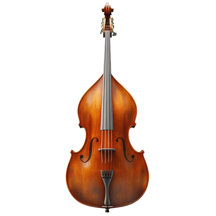 a violin on a white background