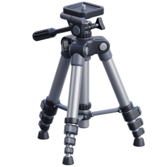 a tripod on a white background
