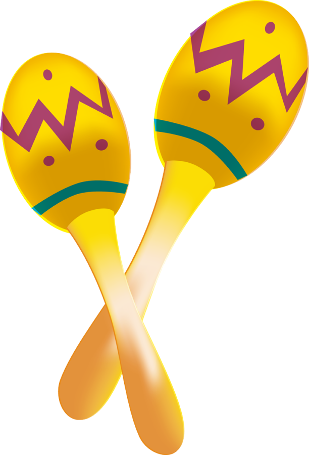 two maraos on a white background