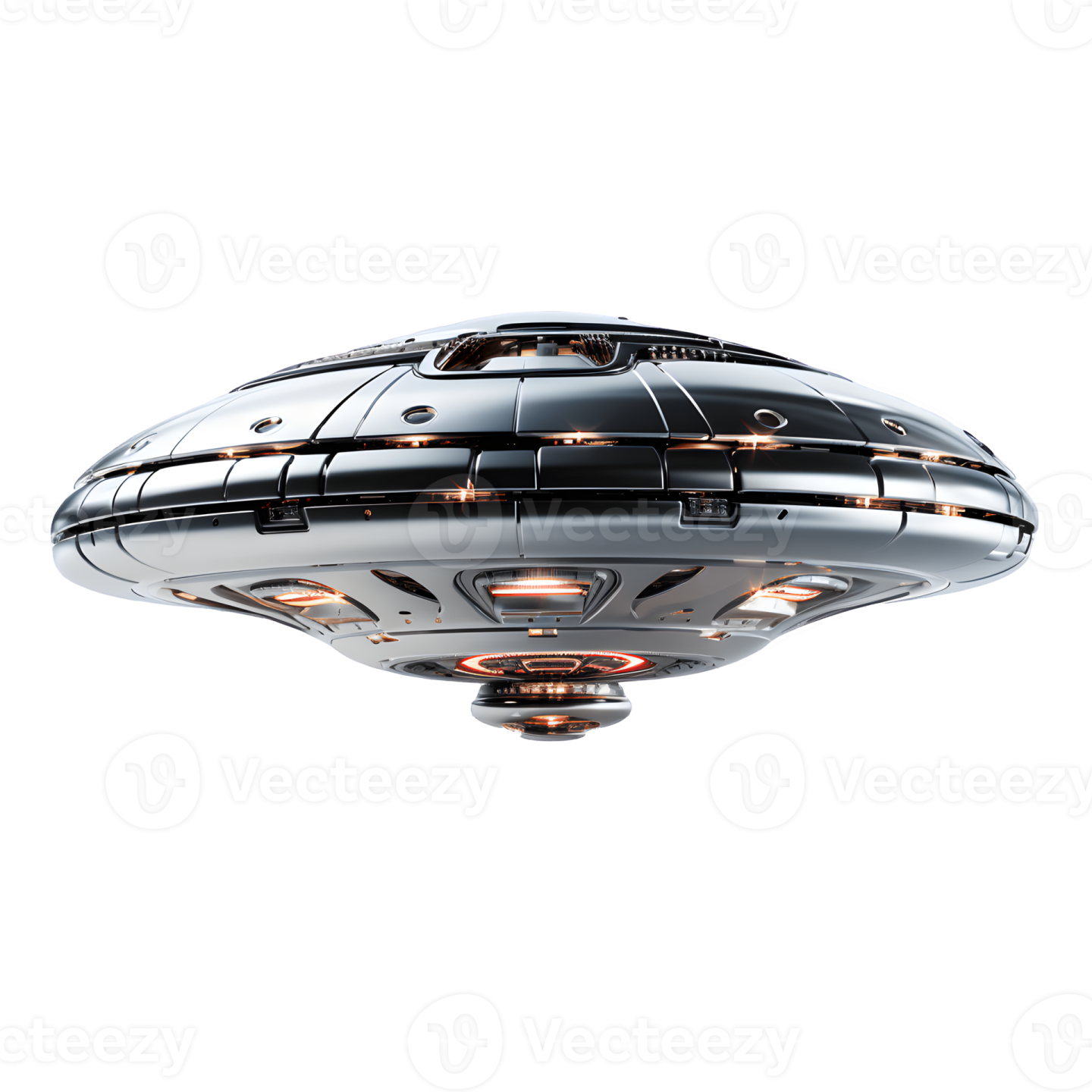 a black and white image of an alien spaceship