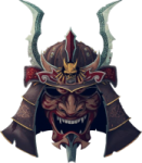 an image of a demon with horns and horns