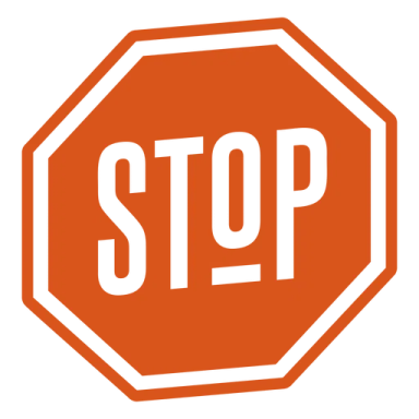 a stop sign on a white background
