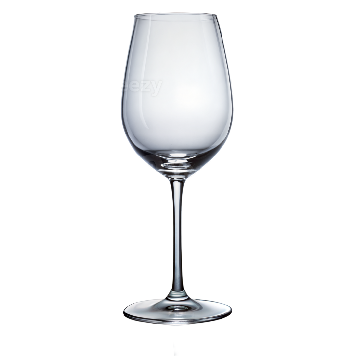 a wine glass on a white background