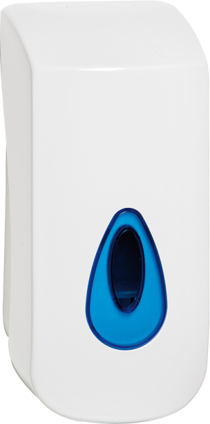 an image of a white and blue light switch