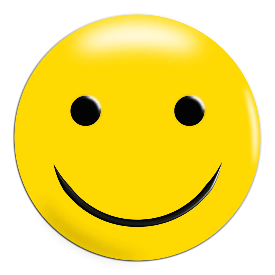 a smiley face with a smile on it's face