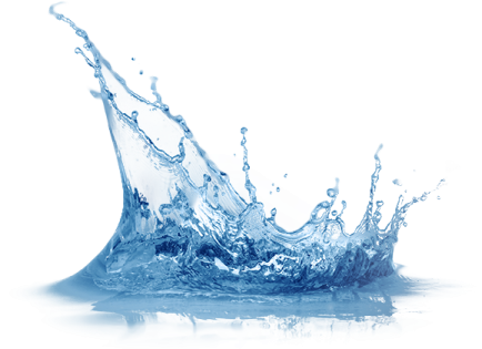 water splash on a white background