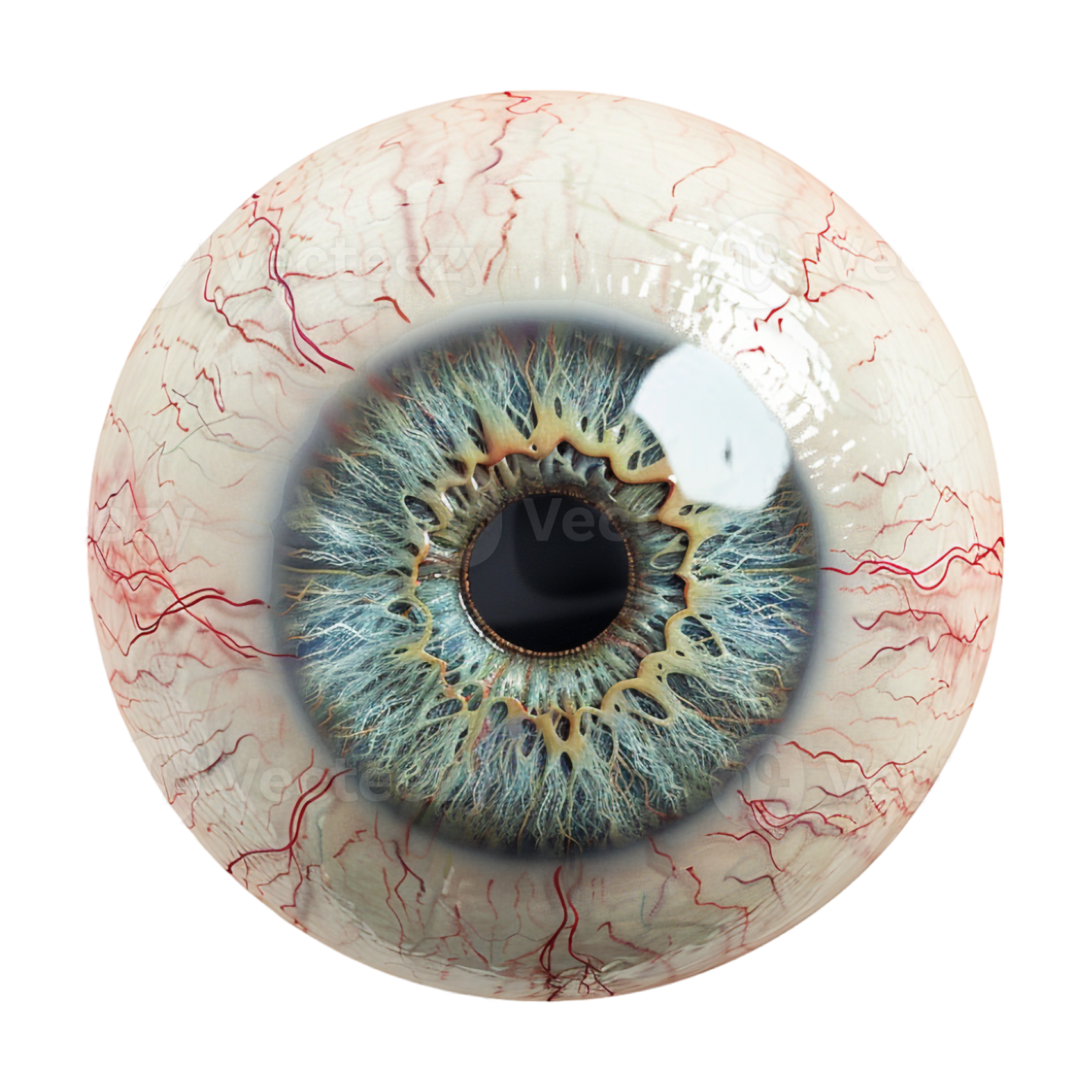 a close up view of an eye