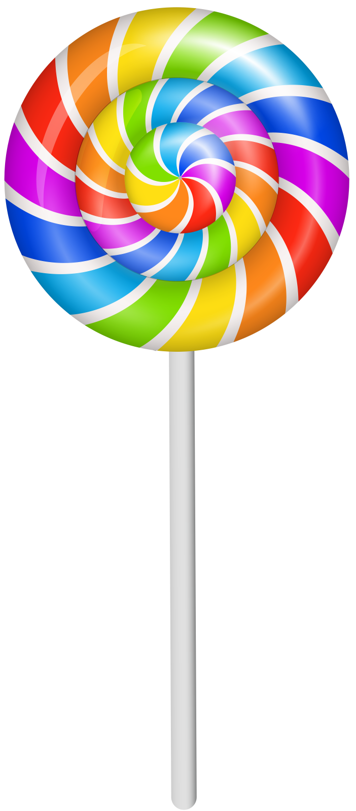 a colorful candy los on a white background