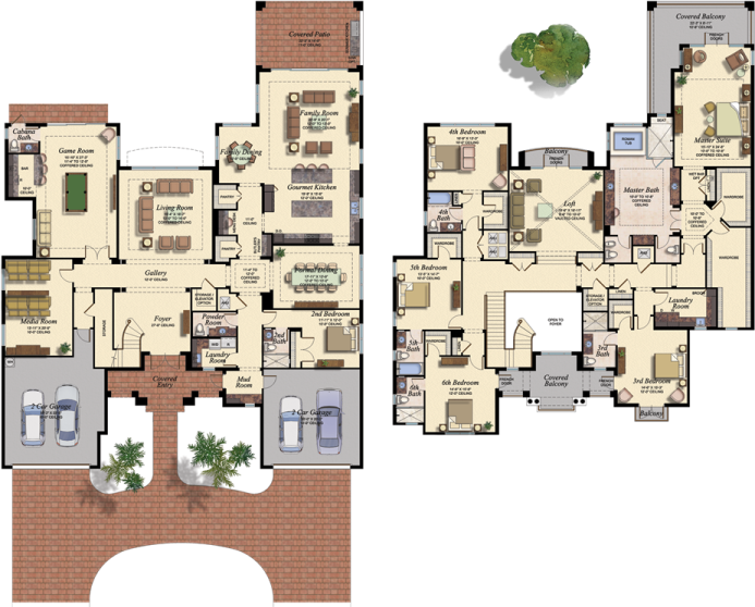 the floor plan of a house