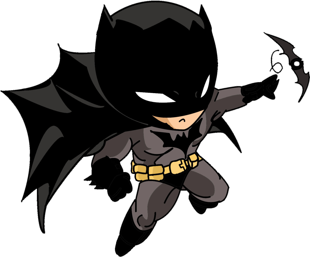 a drawing of person from the batman movie