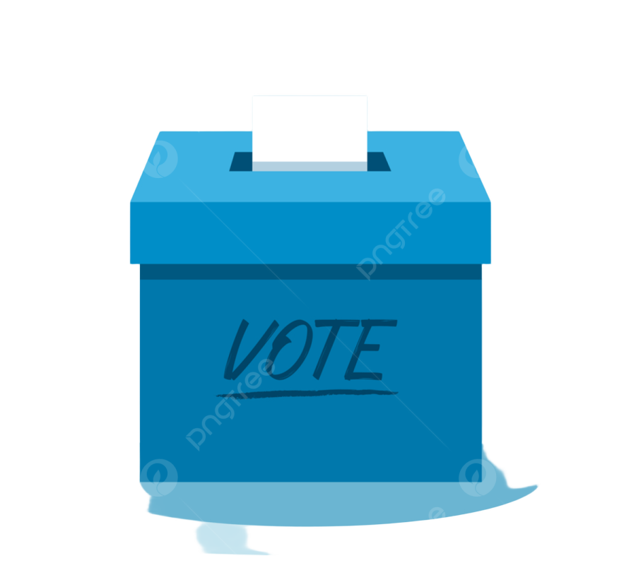 a voting box with the word vote on it