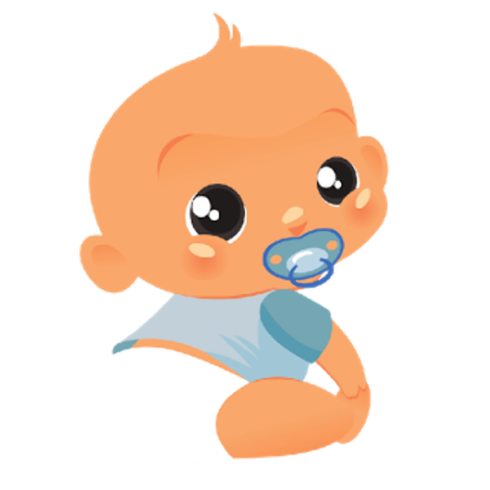 a baby with a pac in his mouth