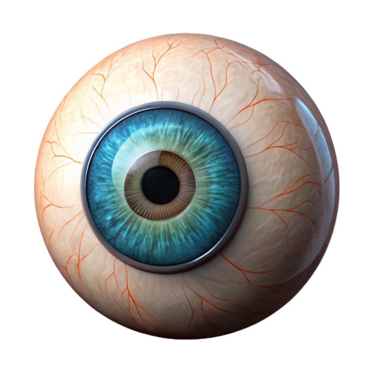 a close up view of an eye