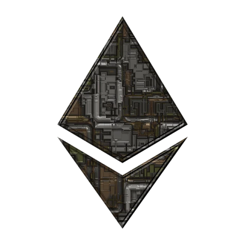 an image of a black and brown geometric shape