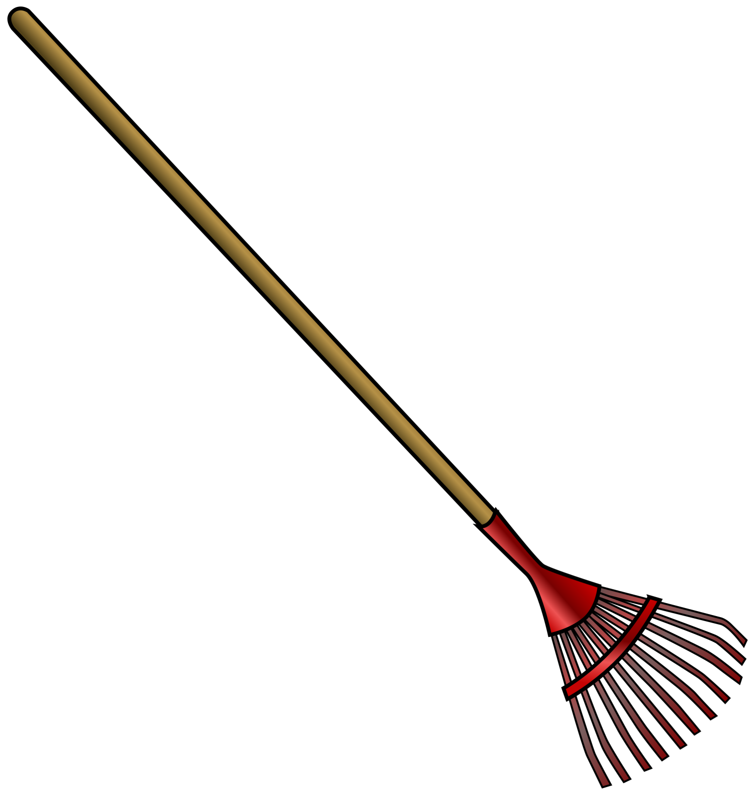 a broom on a white background