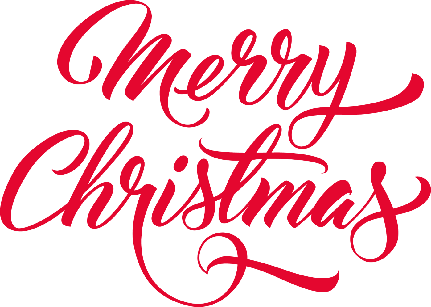 merry christmas lettering