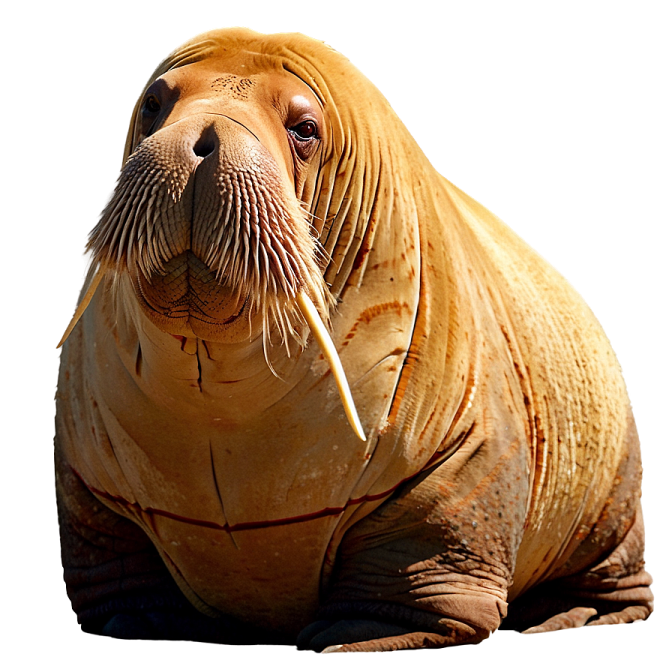 a seal sitting on the ground