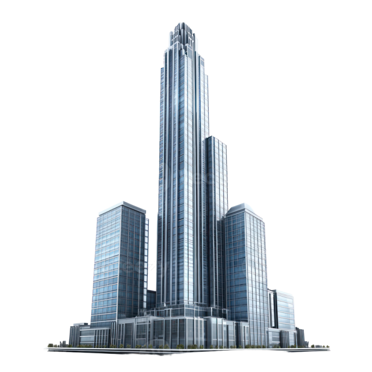 a 3d rendering of a skyscraper building